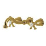 Hamilton Double-Handle 3-Hole Wall Mount Bathroom Faucet