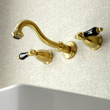 Duchess Double-Handle 3-Hole Wall Mount Bathroom Faucet