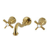 Millennium Double-Handle 3-Hole Wall Mount Bathroom Faucet