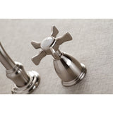 Hamilton Double-Handle 3-Hole Wall Mount Bathroom Faucet