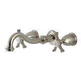 Hamilton Double-Handle 3-Hole Wall Mount Bathroom Faucet