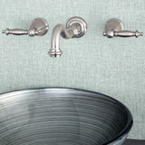 Templeton Double-Handle 3-Hole Wall Mount Bathroom Faucet