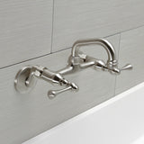 Kingston Two-Handle 2-Hole Wall Mount Bar Faucet