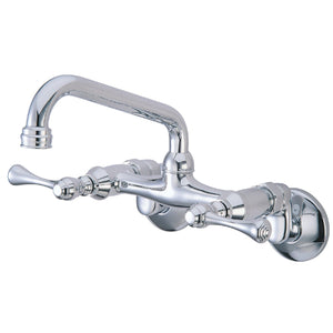 Kingston Two-Handle 2-Hole Wall Mount Kitchen Faucet