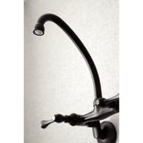 Kingston Two-Handle 2-Hole Wall Mount Kitchen Faucet