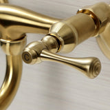 Kingston Double-Handle 2-Hole Wall Mount Bathroom Faucet