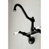 Vintage Two-Handle 2-Hole Wall Mount Kitchen Faucet