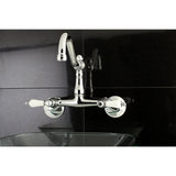 Vintage Two-Handle 2-Hole Wall Mount Kitchen Faucet