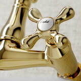 Vintage Two-Handle 2-Hole Wall Mount Kitchen Faucet