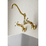 Vintage Two-Handle 2-Hole Wall Mount Kitchen Faucet