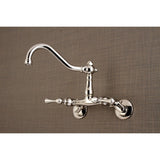 Vintage Two-Handle 2-Hole Wall Mount Kitchen Faucet