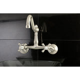 Vintage Two-Handle 2-Hole Wall Mount Kitchen Faucet