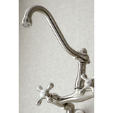 Vintage Two-Handle 2-Hole Wall Mount Kitchen Faucet