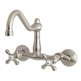 Vintage Two-Handle 2-Hole Wall Mount Kitchen Faucet