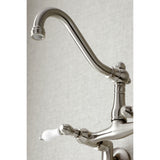 Vintage Two-Handle 2-Hole Wall Mount Kitchen Faucet