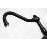 Vintage Double-Handle 2-Hole Wall Mount Bathroom Faucet