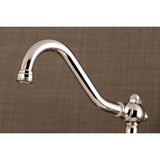 Vintage Double-Handle 2-Hole Wall Mount Bathroom Faucet