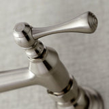 Vintage Double-Handle 2-Hole Wall Mount Bathroom Faucet