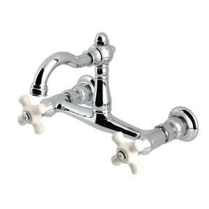 Vintage Two-Handle 2-Hole Wall Mount Kitchen Faucet