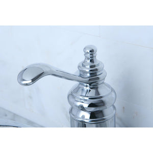 Templeton One-Handle 1-Hole Bathroom Faucet with Deck Plate and Push Pop-Up Drain