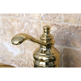 Templeton One-Handle 1-Hole Bathroom Faucet with Deck Plate and Push Pop-Up Drain