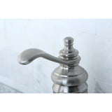 Templeton One-Handle 1-Hole Bathroom Faucet with Deck Plate and Push Pop-Up Drain