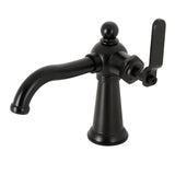 Knight One-Handle 1-Hole Bathroom Faucet with Push Pop-Up Drain