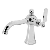 Knight One-Handle 1-Hole Bathroom Faucet with Push Pop-Up Drain