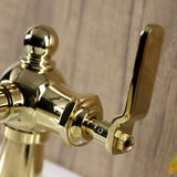 Knight One-Handle 1-Hole Bathroom Faucet with Push Pop-Up Drain