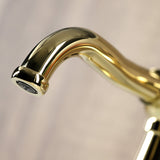 Knight One-Handle 1-Hole Bathroom Faucet with Push Pop-Up Drain