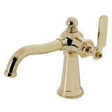 Knight One-Handle 1-Hole Bathroom Faucet with Push Pop-Up Drain