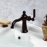 Knight One-Handle 1-Hole Bathroom Faucet with Push Pop-Up Drain