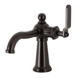 Knight One-Handle 1-Hole Bathroom Faucet with Push Pop-Up Drain