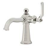 Knight One-Handle 1-Hole Bathroom Faucet with Push Pop-Up Drain