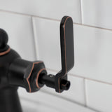 Knight One-Handle 1-Hole Bathroom Faucet with Push Pop-Up Drain