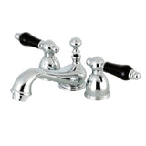 Duchess Two-Handle 3-Hole Deck Mount Mini-Widespread Bathroom Faucet with Brass Pop-Up