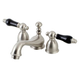 Duchess Two-Handle 3-Hole Deck Mount Mini-Widespread Bathroom Faucet with Brass Pop-Up