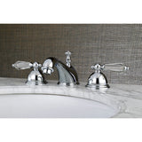 Wilshire Two-Handle 3-Hole Deck Mount Widespread Bathroom Faucet with Brass Pop-Up Drain