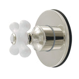 Restoration Single-Handle Six-Way Diverter Valve with Round Trim Kit