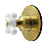 Restoration Single-Handle Six-Way Diverter Valve with Round Trim Kit