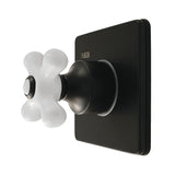 Restoration Single-Handle Six-Way Diverter Valve with Square Trim Kit