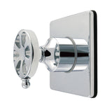 Belknap Single-Handle Wall Mount Six-Way Diverter Valve with Trim Kit