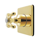 French Country Single-Handle Six-Way Diverter Valve with Square Trim Kit