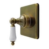 Restoration Single-Handle Wall Mount Six-Way Diverter Valve with Trim Kit