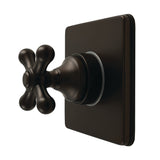 Restoration Single-Handle Six-Way Diverter Valve with Square Trim Kit