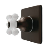 Restoration Single-Handle Six-Way Diverter Valve with Square Trim Kit