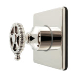 Fuller Single-Handle Wall Mount Six-Way Diverter Valve with Trim Kit