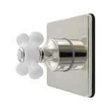 Restoration Single-Handle Six-Way Diverter Valve with Square Trim Kit