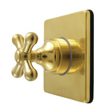 Restoration Single-Handle Six-Way Diverter Valve with Square Trim Kit