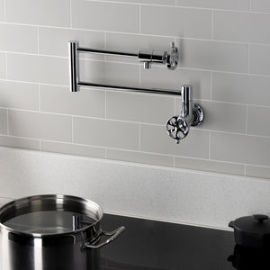 Belknap Two-Handle Wall Mount Pot Filler